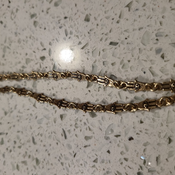 3 Strand Lucky Layers Evil Eye Necklace by Lucky Brand - Picture 9 of 9